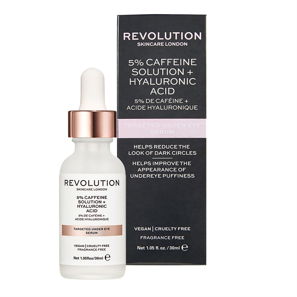 Revolution Skincare Targeted Under Eye Serum - 5% Caffeine Solution + Hyaluronic Acid